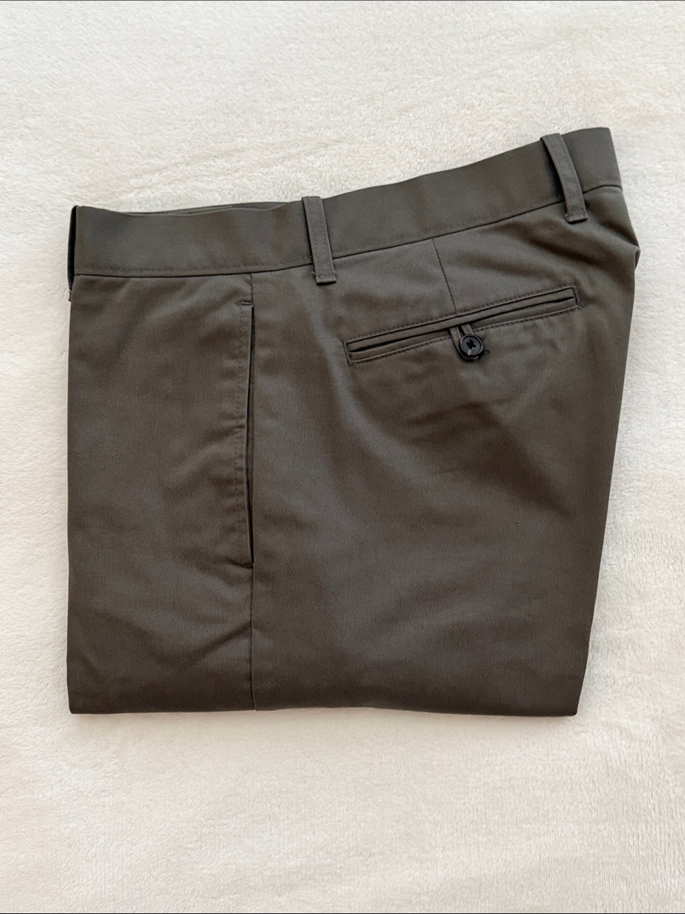 Men's Grey Classic Straight Khakis
